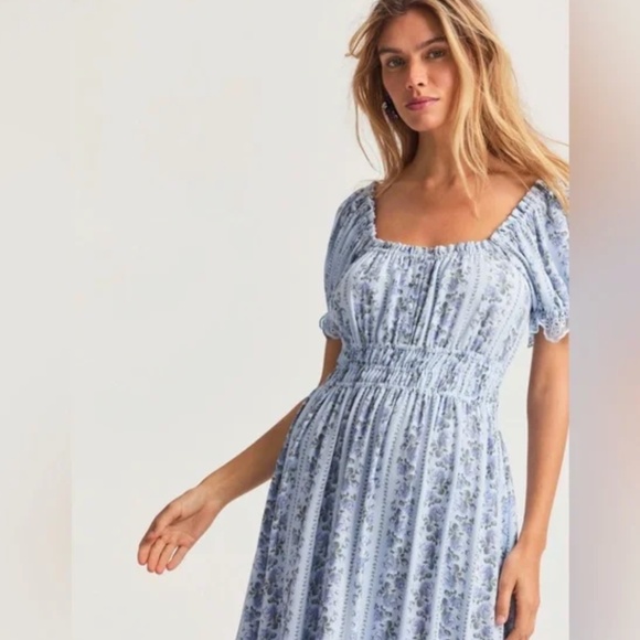 LoveShackFancy Terrence Floral Midi-Dress Large - Picture 1 of 14